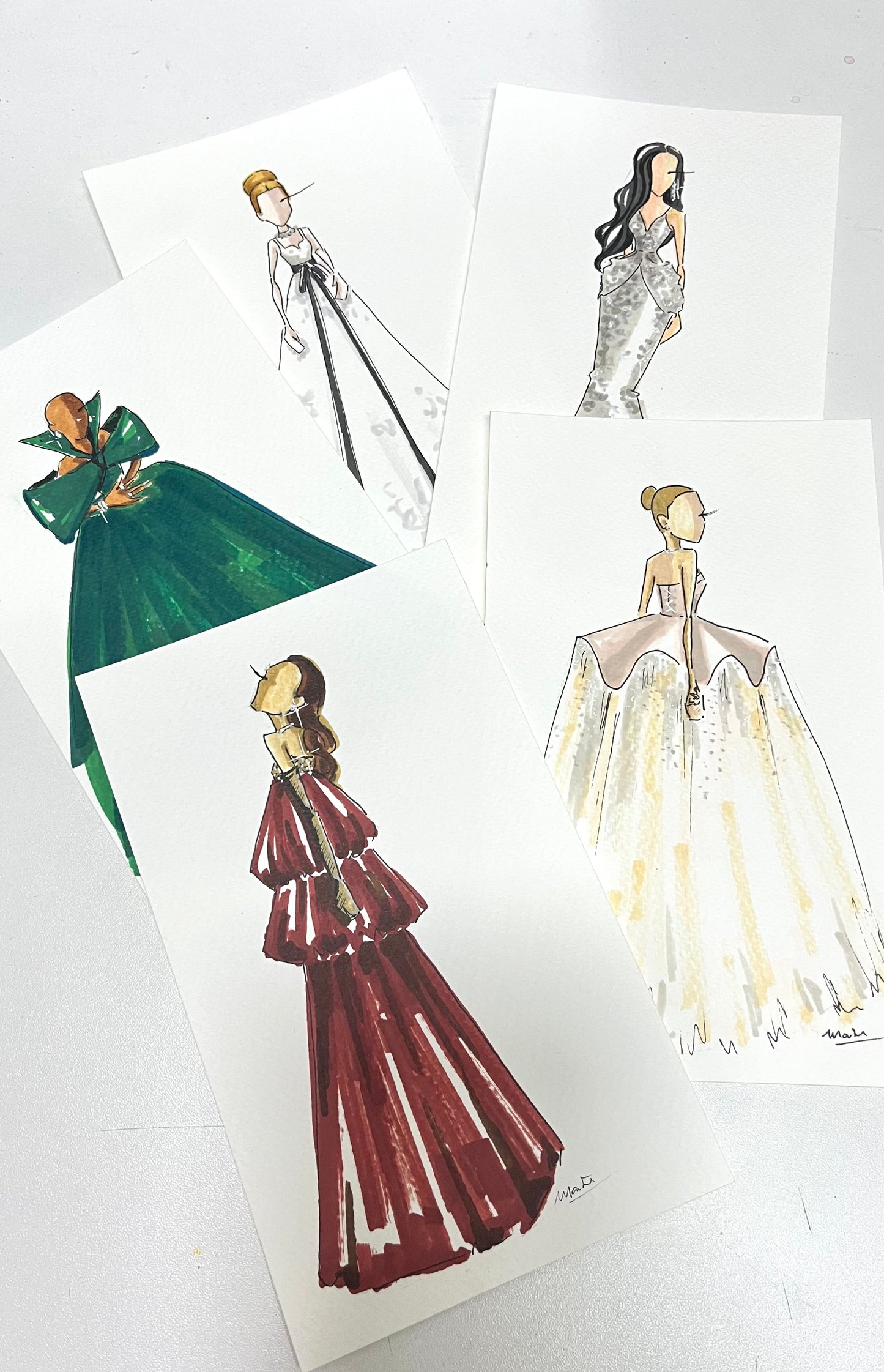Bajo Pedido - Ilustración Faceless - Invitados