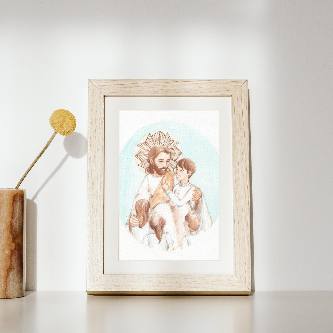 Lámina Dejad que los niños vengan a Mi, Jesús - Print