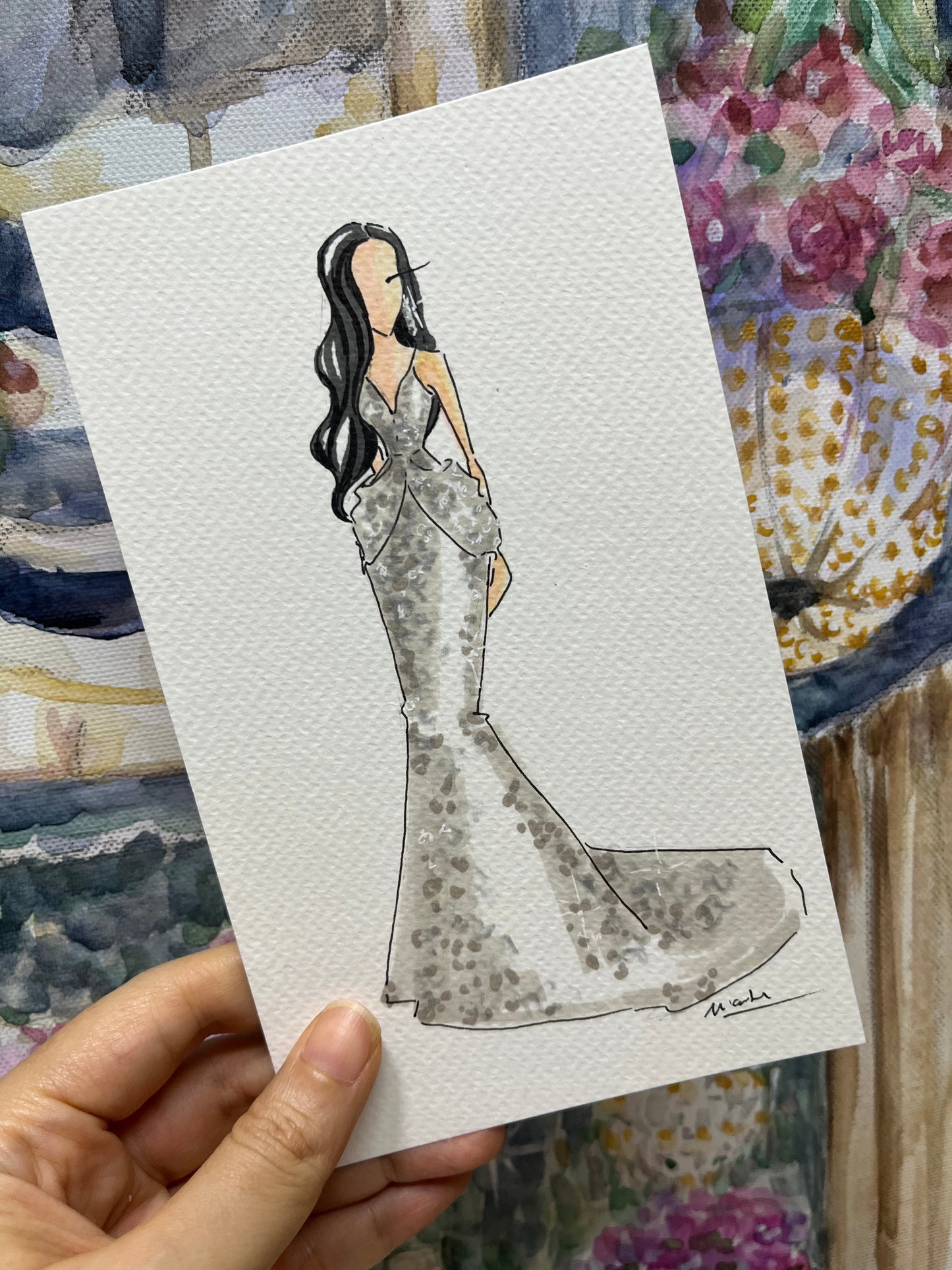 Bajo Pedido - Ilustración Faceless - Invitados
