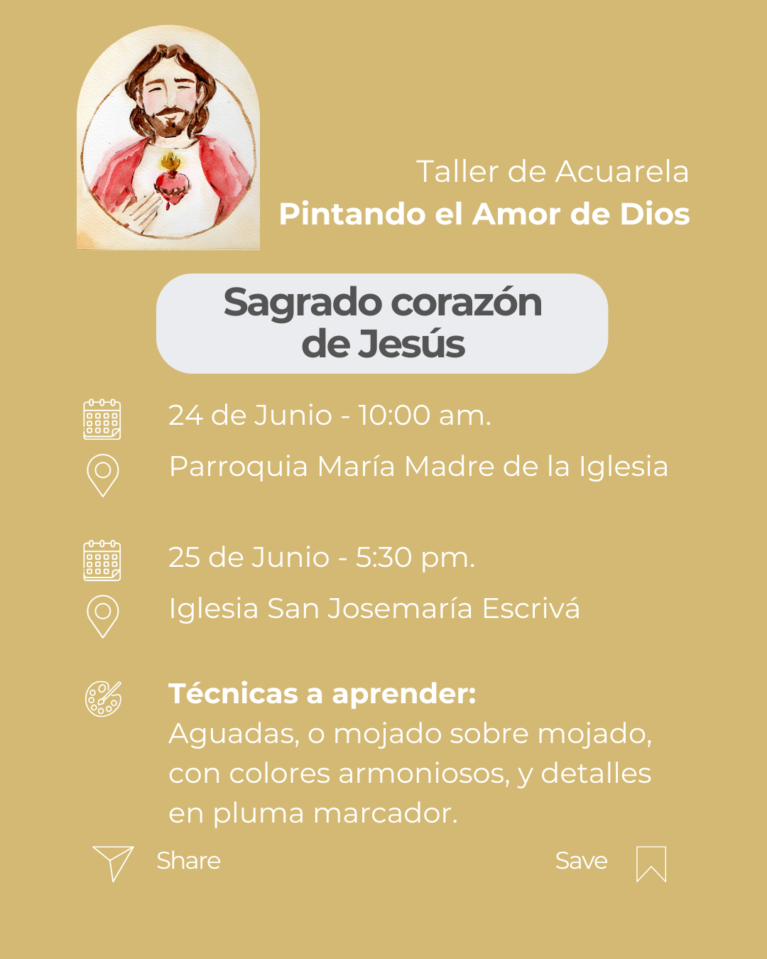 Cursos de Acuarela - Pintando el Amor De Dios