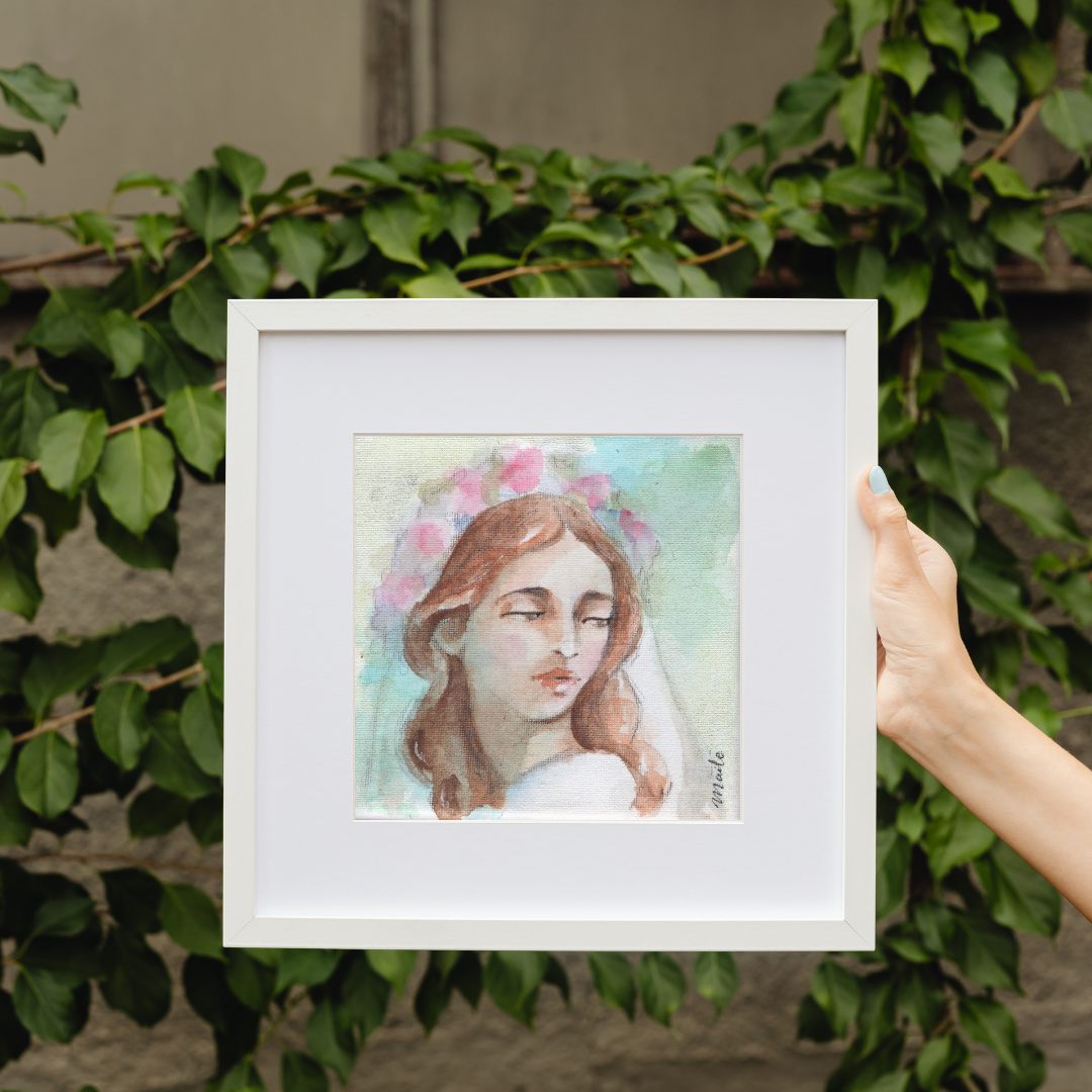 Lámina Santa E Inmaculada Virgen María - Cuadrado - Print