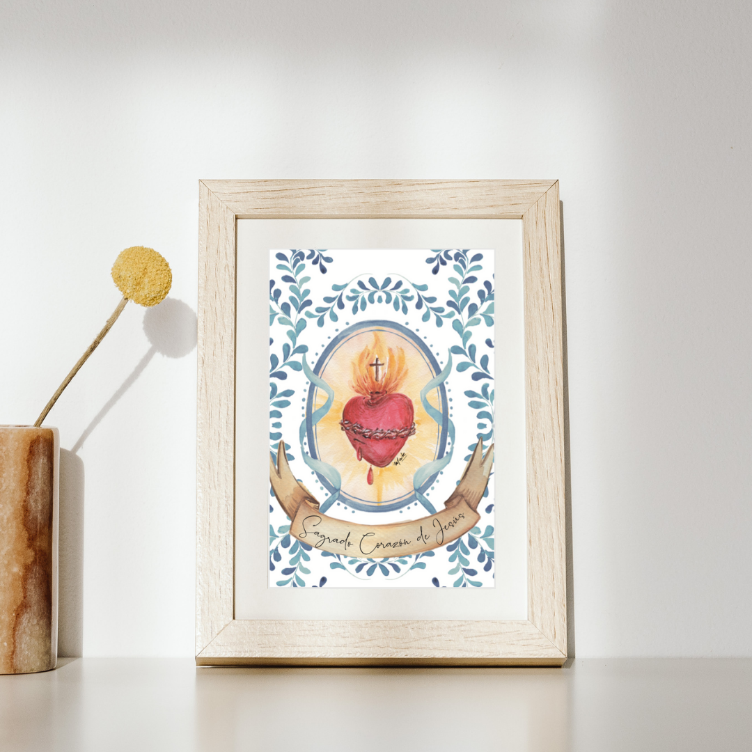 Lámina Sagrado Corazón de Jesús - Print