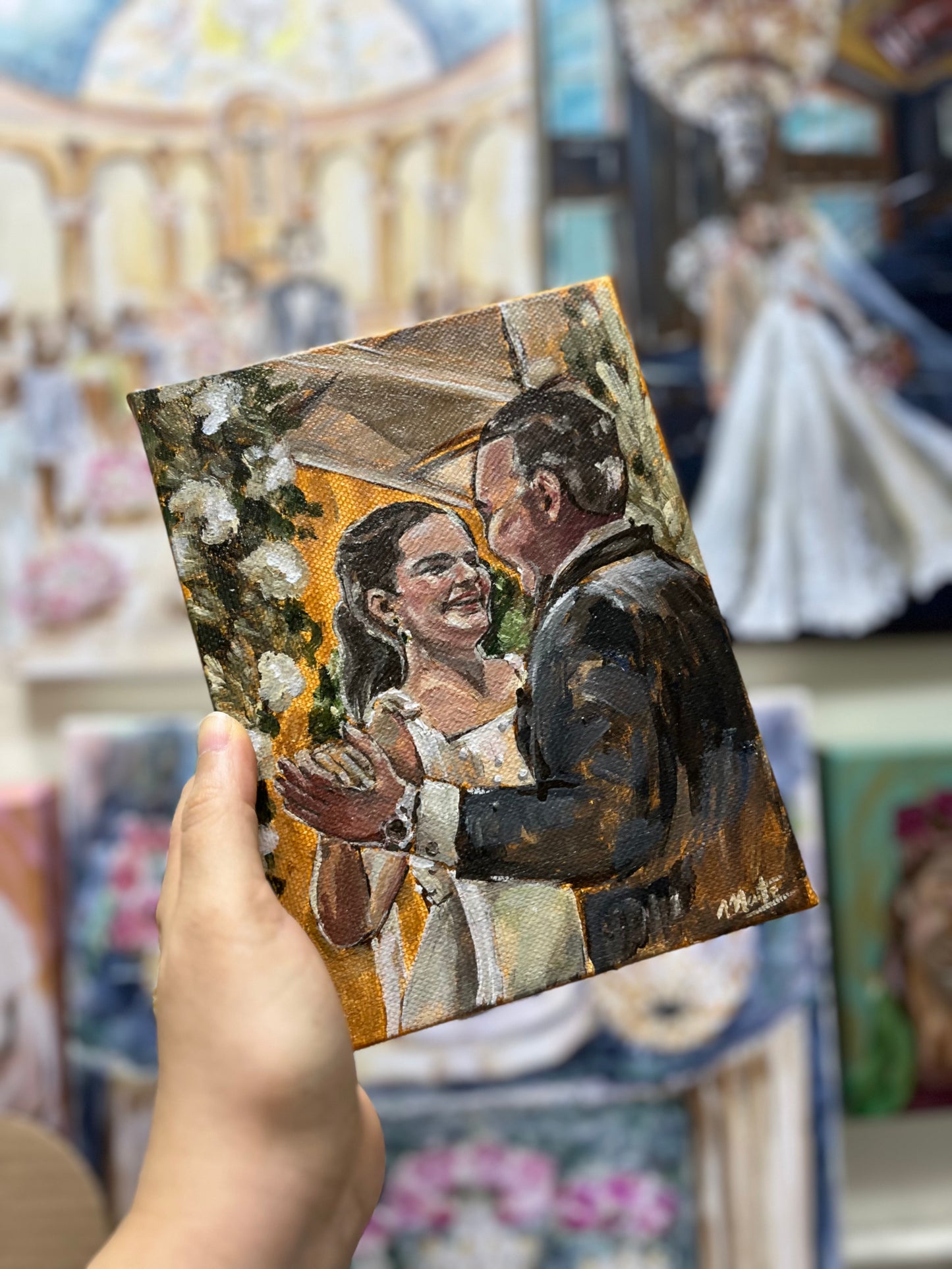 Bajo Pedido - Cuadros y Retratos Impresionistas - Acrílico