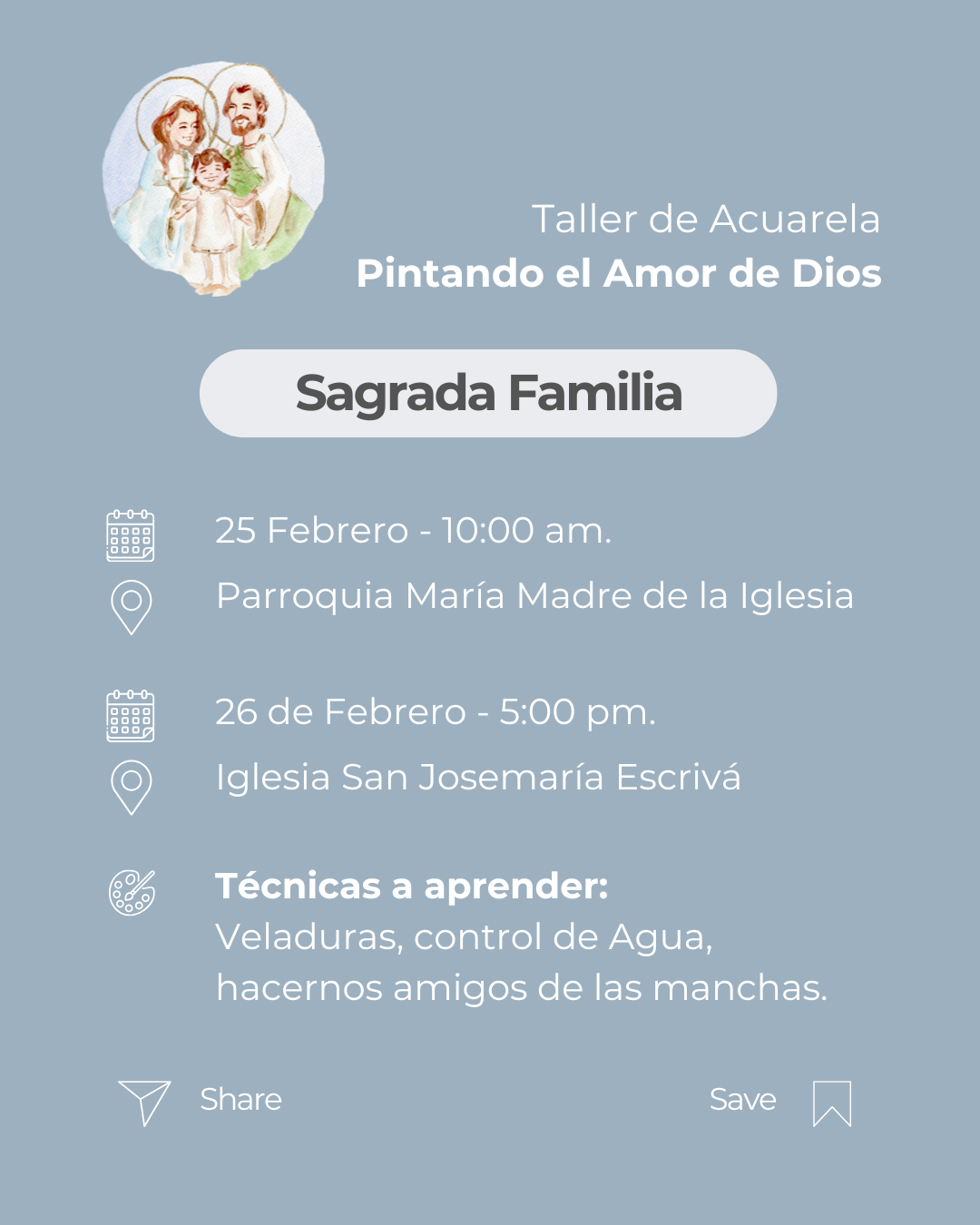 Cursos de Acuarela - Pintando el Amor De Dios