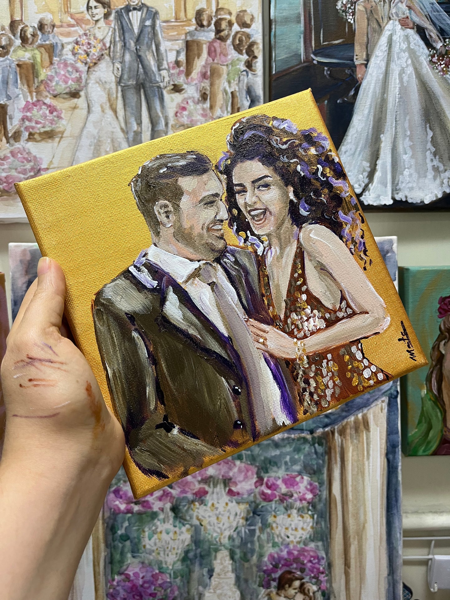 Bajo Pedido - Cuadros y Retratos Impresionistas - Acrílico