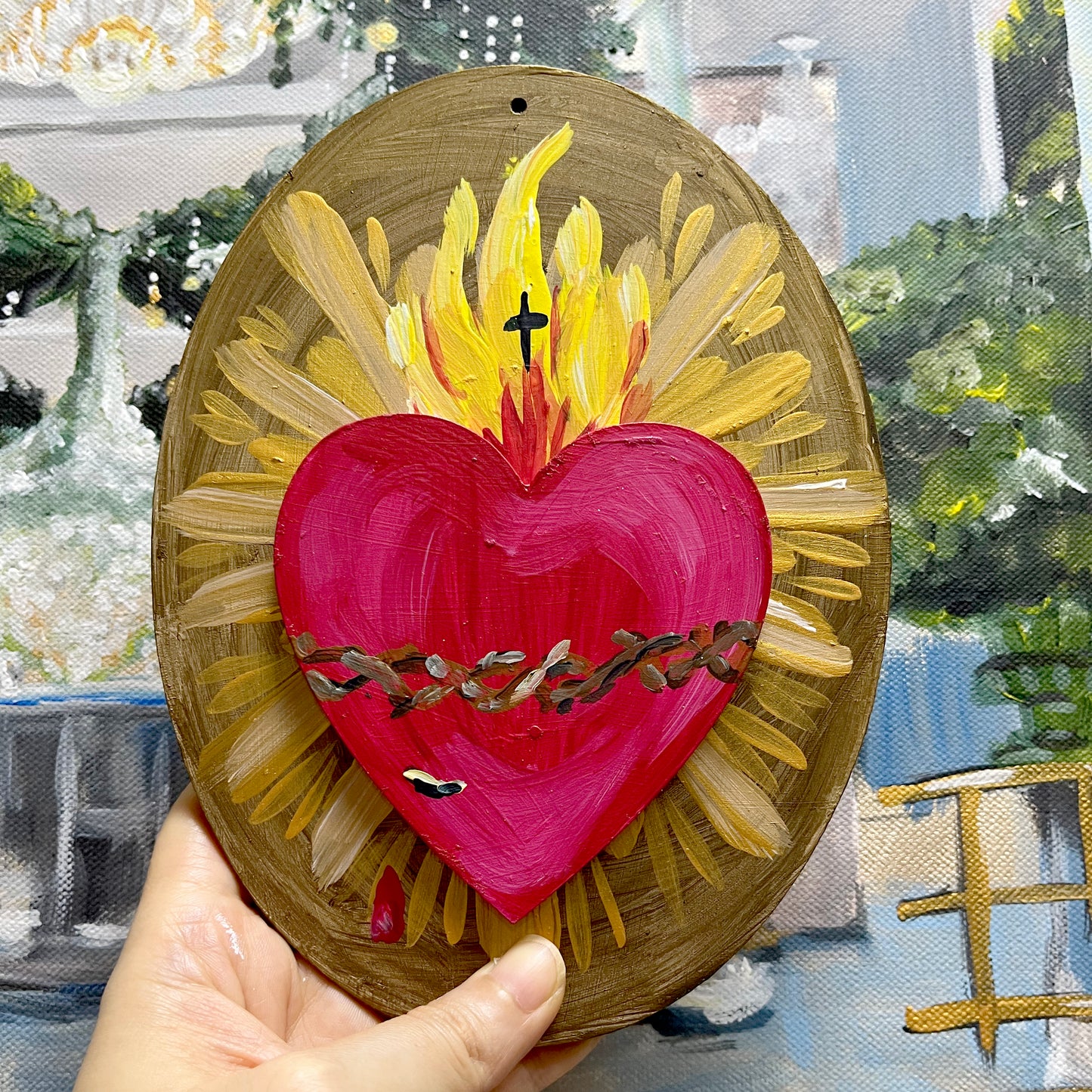 Sagrado Corazón de Jesus - Aplique de Pared