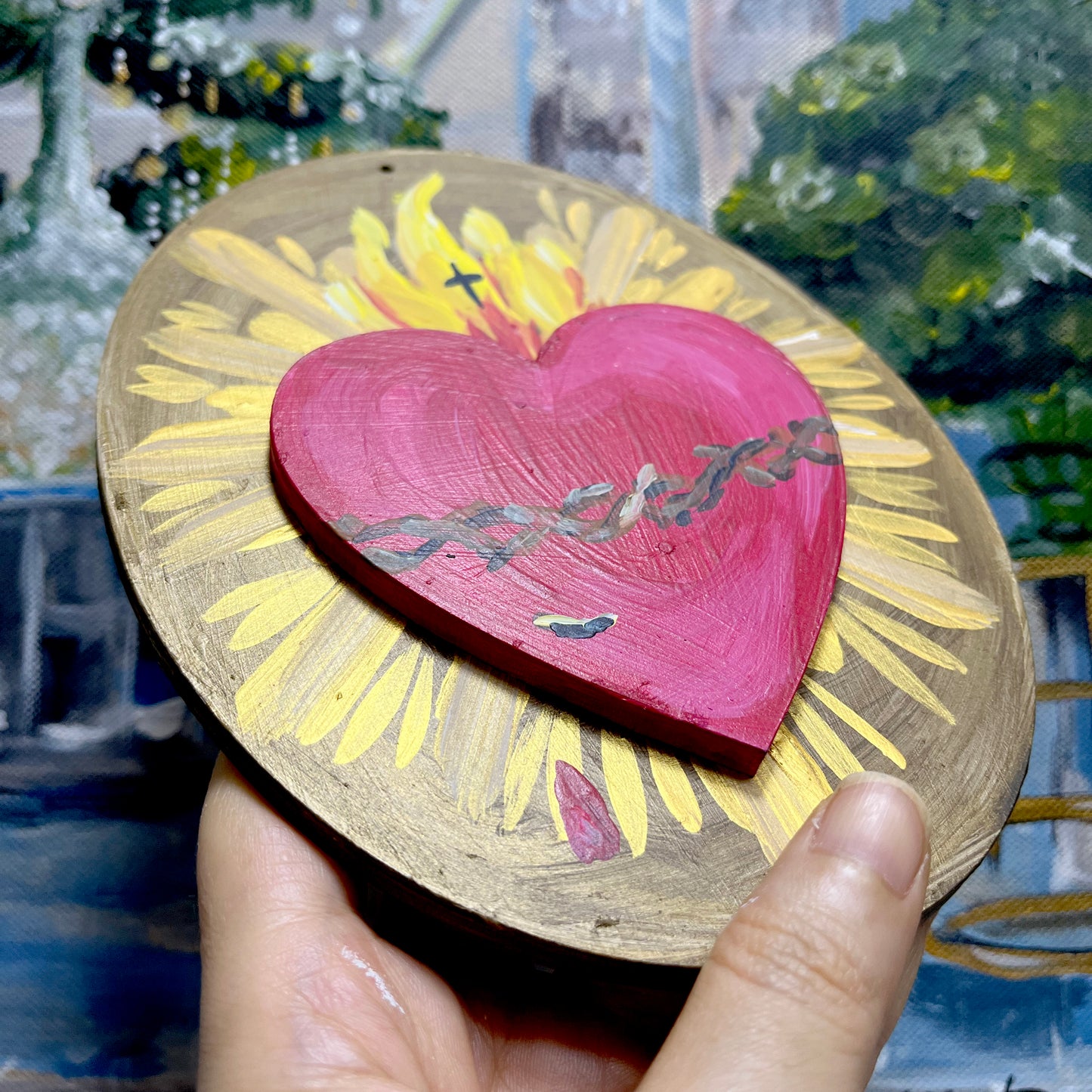 Sagrado Corazón de Jesus - Aplique de Pared