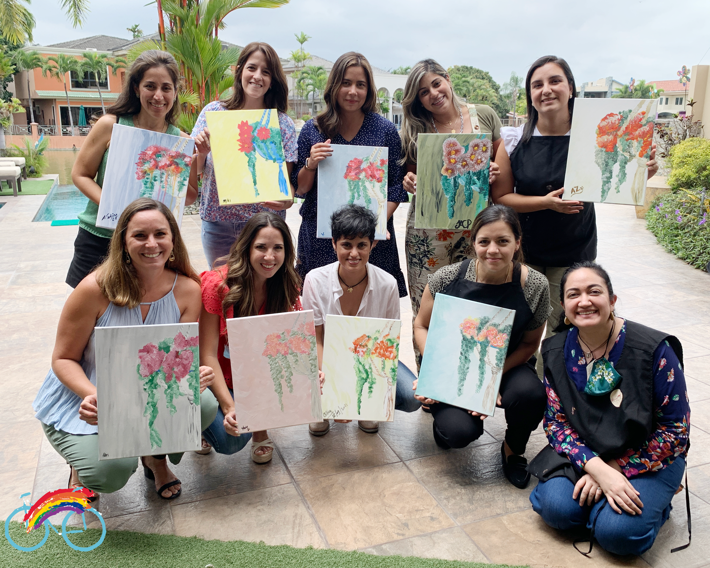 Sesión Grupal Privada en Acrilico- Wander Art