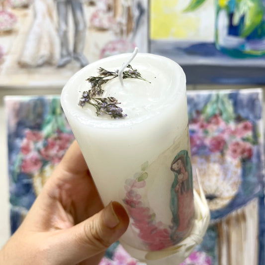 Vela tipo Cirio - Virgen de Guadalupe