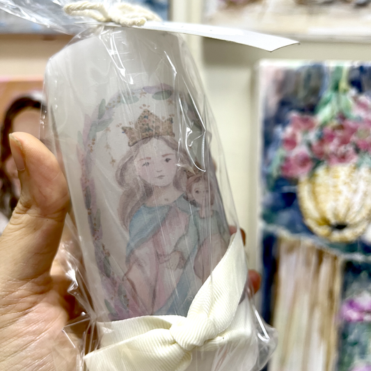 Vela tipo Cirio - Maria Auxiliadora