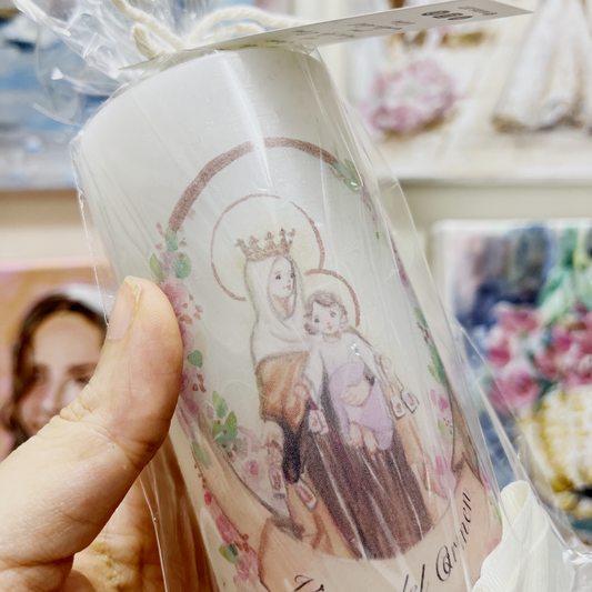 Vela tipo Cirio - Virgen del Carmen