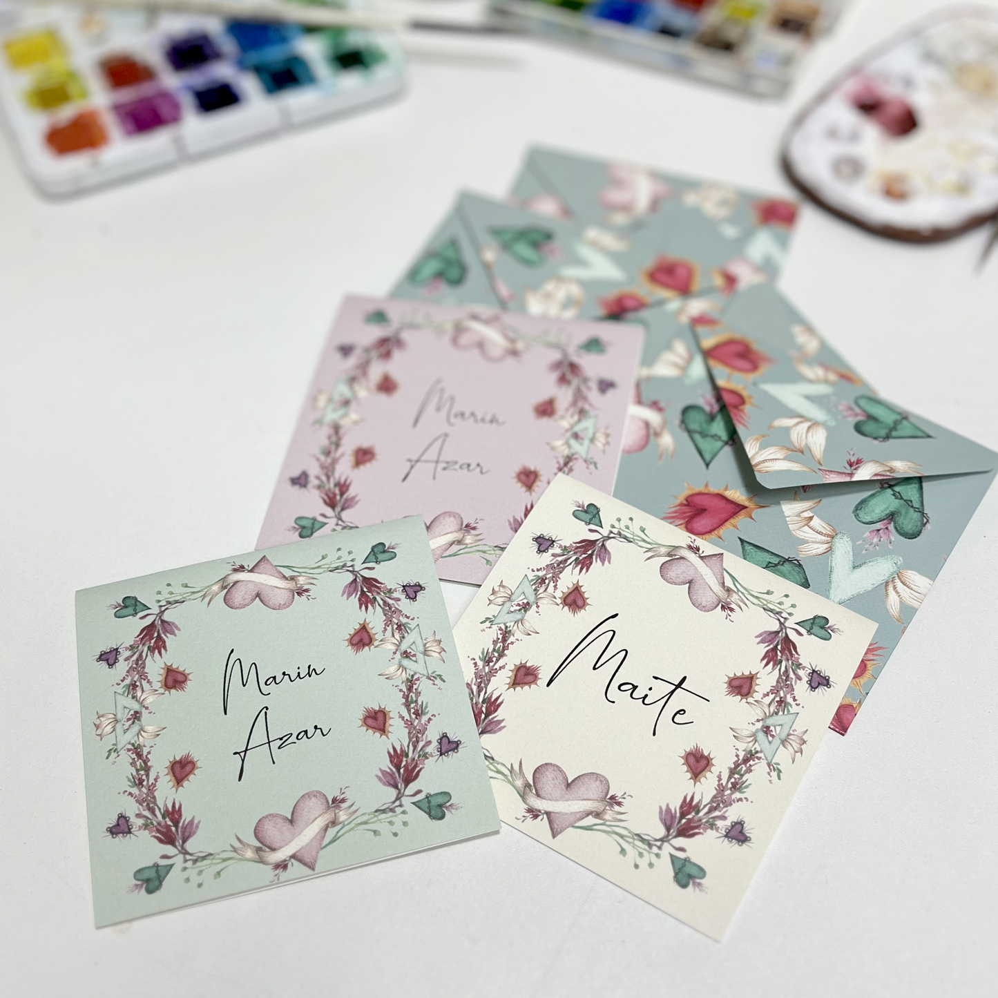 Bajo Pedido - Set de 12 Tarjetas con Sobre