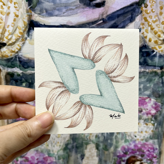 Corazones Sagrados - Set de 12 Tarjetas con Sobre