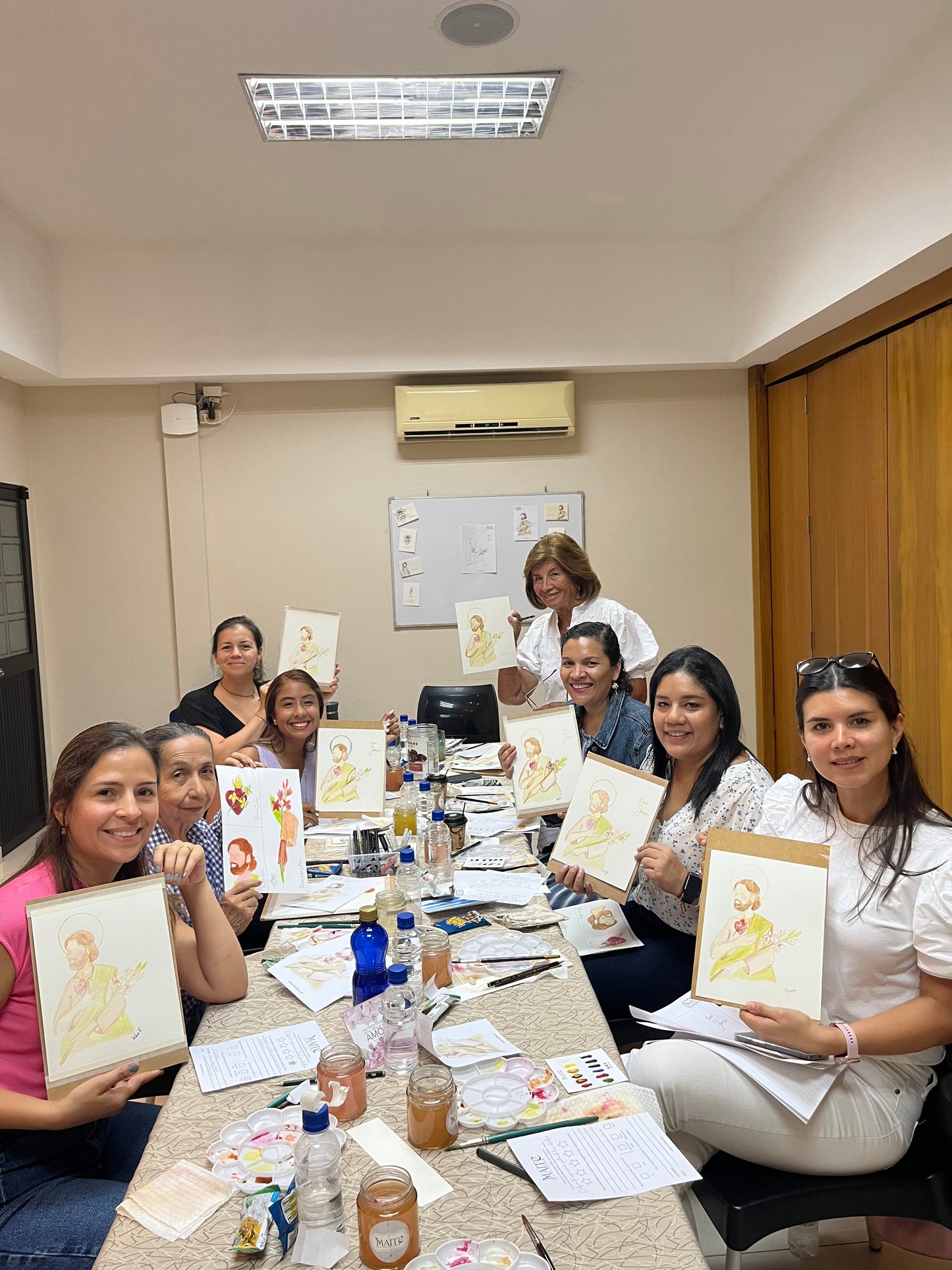 Taller Presencial de Acuarela para Principiantes - Pintando el Amor de Dios - Corazon de Jesus
