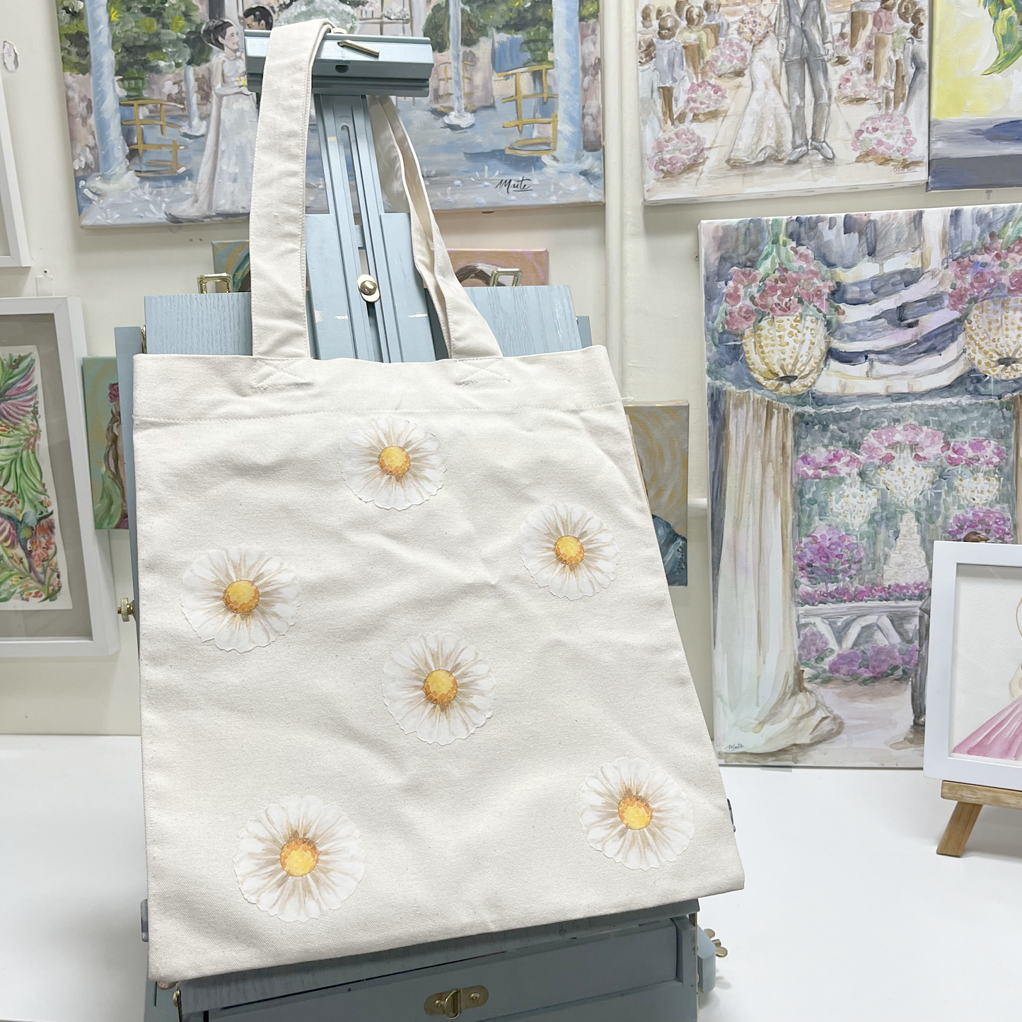 Tote estampado con Margaritas - Flores para ti