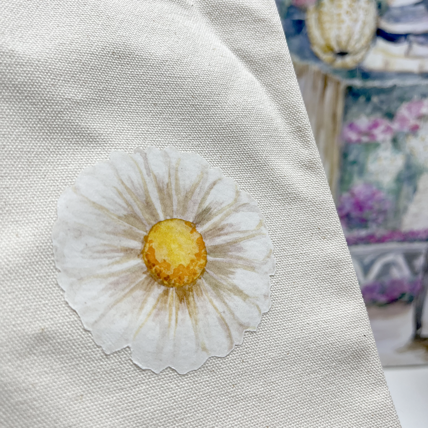Tote estampado con Margaritas Grande - Flores para ti