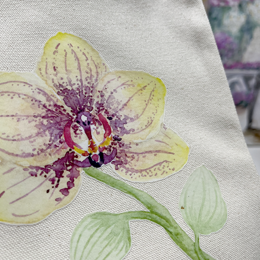 Tote estampado con Orquidea - Flores para ti