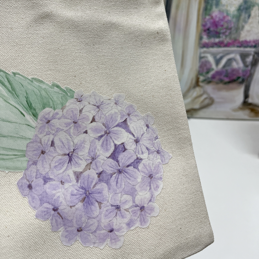 Tote estampado con Hortensias - Flores para ti