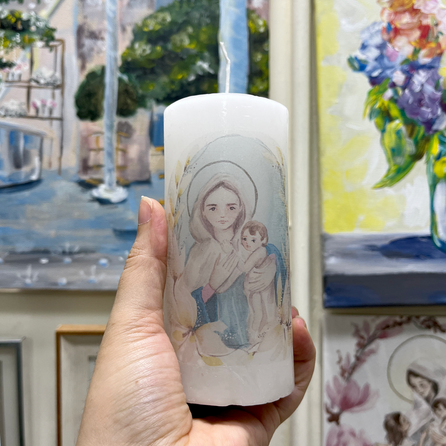 Vela tipo Cirio - Mater de Schoenstatt