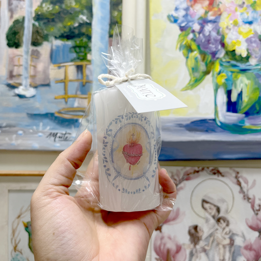 Vela tipo Cirio - Corazon de Jesus