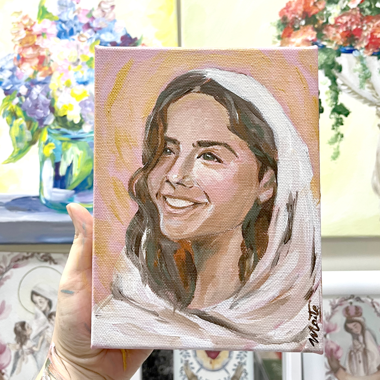 La Dulzura de la Mater de Schoenstatt - Cuadro Original