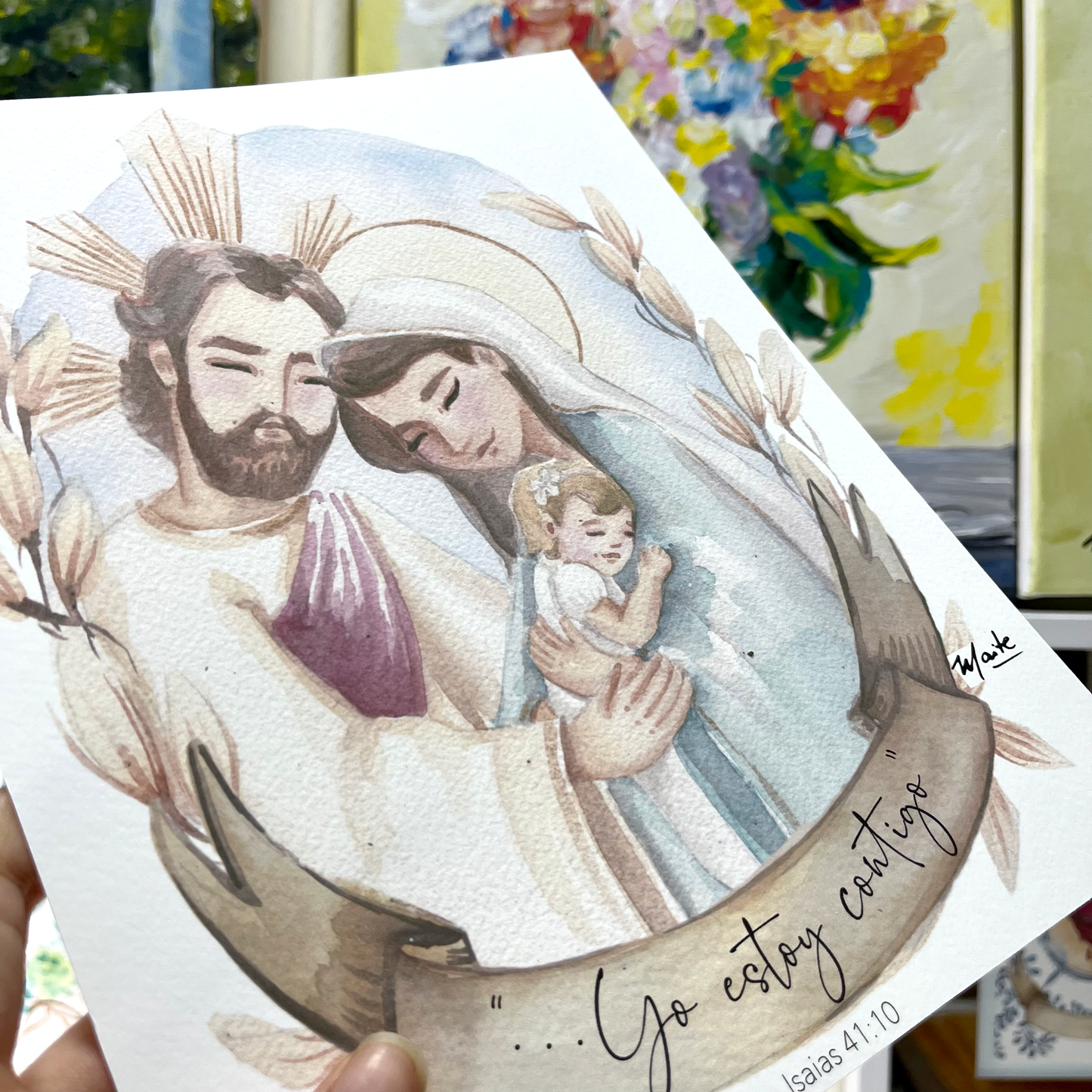 Lámina Yo estoy contigo Bebe - Print