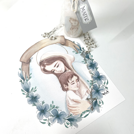 Lámina Junto a ti Maria - Niño - Print