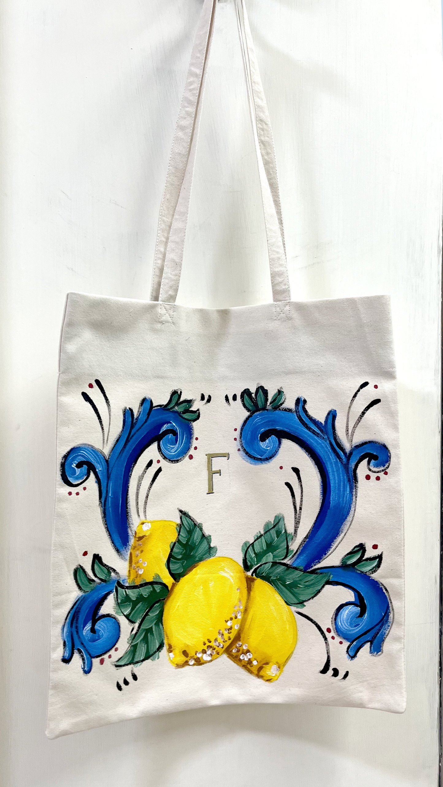 Bajo Pedido - Tote Pintado a Mano - Personalizado unitario