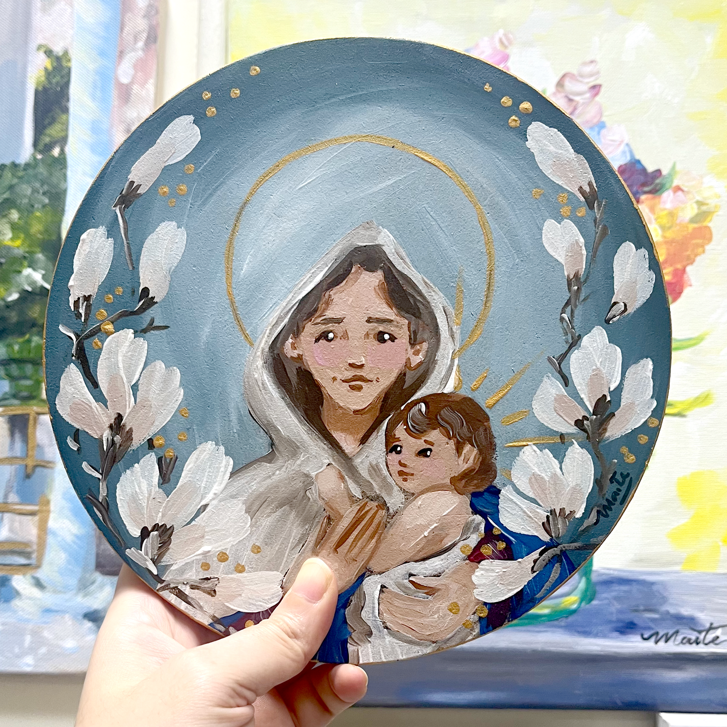Mater de Schoenstatt Aplique de Pared - Maria Mirame