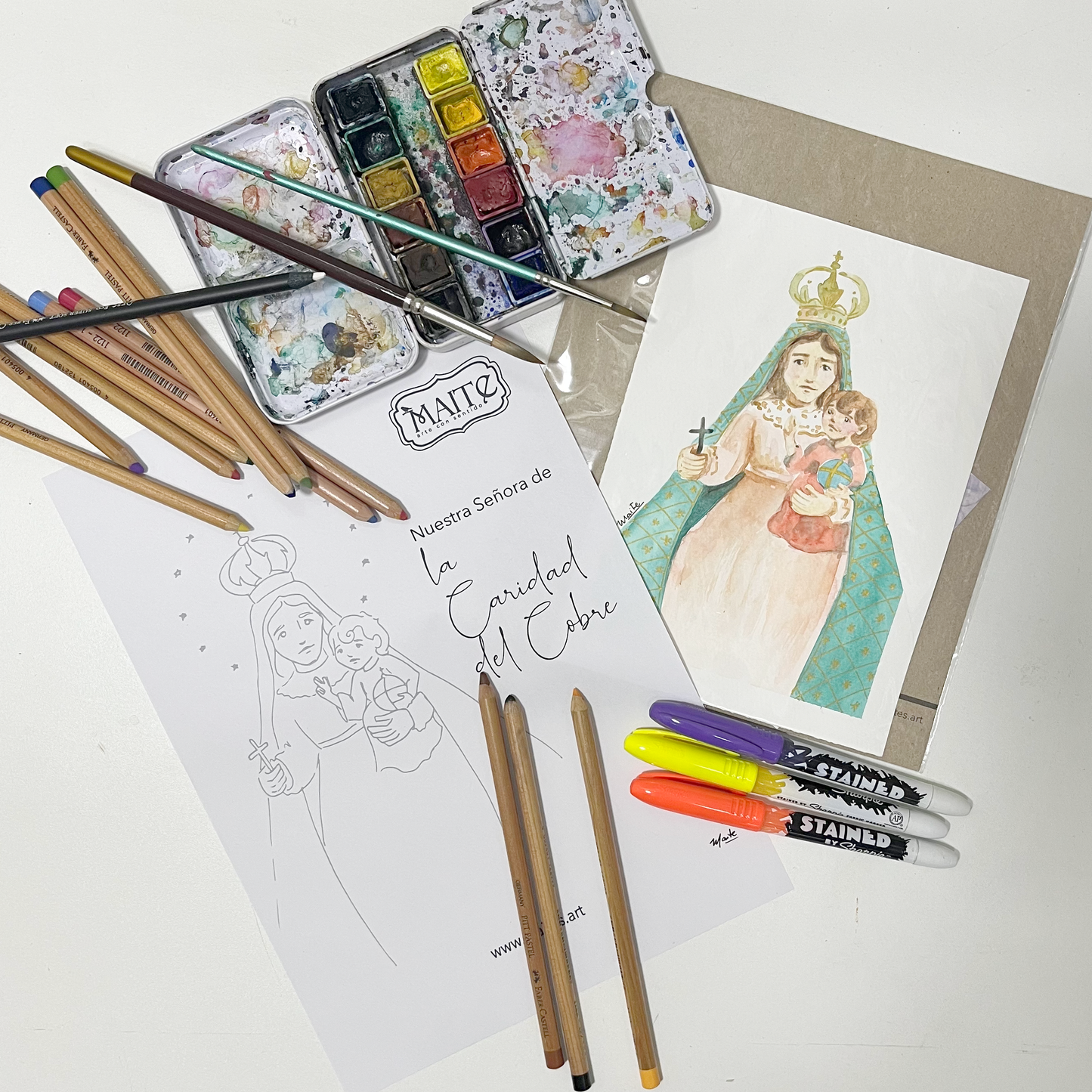 Virgen Nuestra Caridad del Cobre - Descargable para Pintar