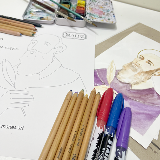 San Francisco de Sales - Descargable para Pintar