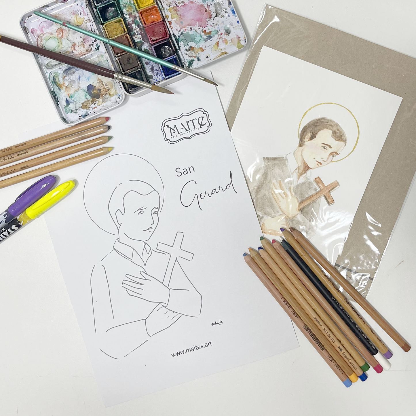 San Gerard - Descargable para Pintar