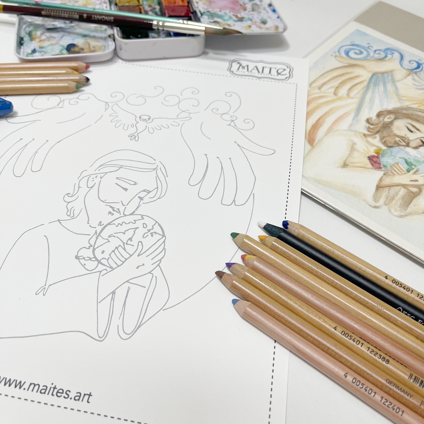 Santísima Trinidad - Descargable para Pintar