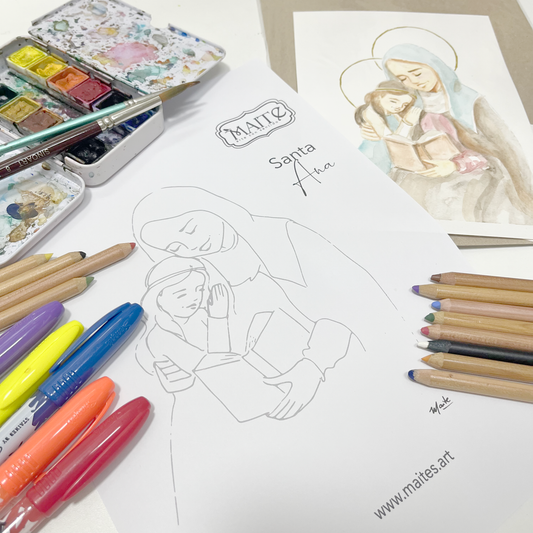 Santa Ana - Descargable para Pintar