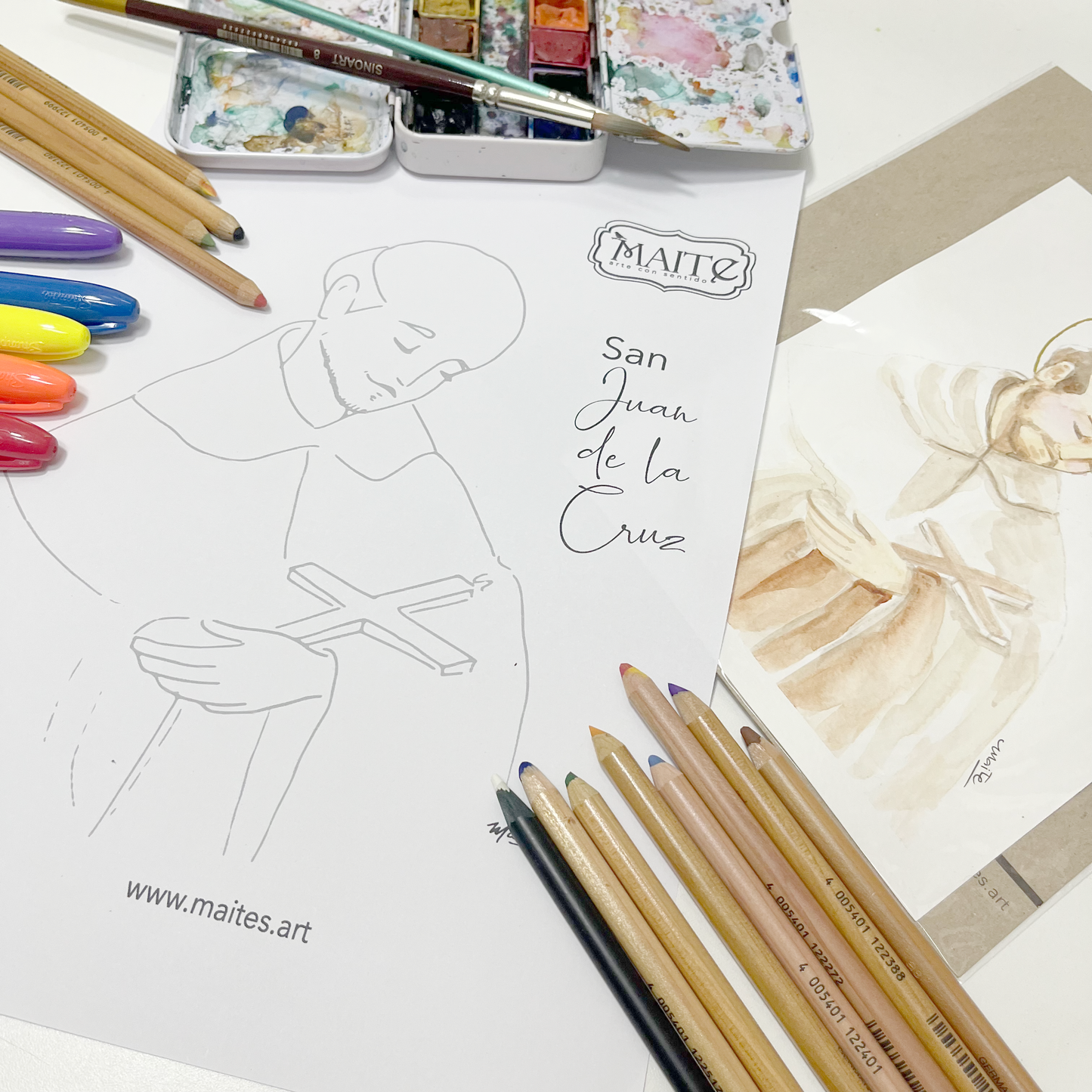 San Juan de la Cruz - Descargable para Pintar