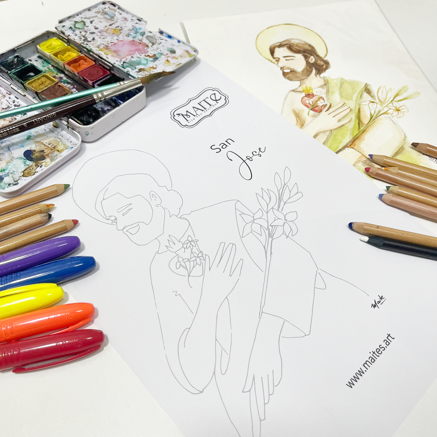 San José - Descargable para Pintar
