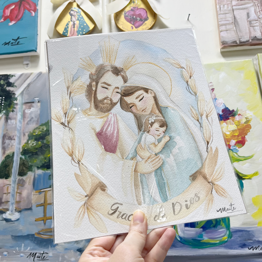 Gracia de Dios - Acuarela Original