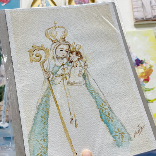 Virgen del Buen Suceso - Acuarela Original