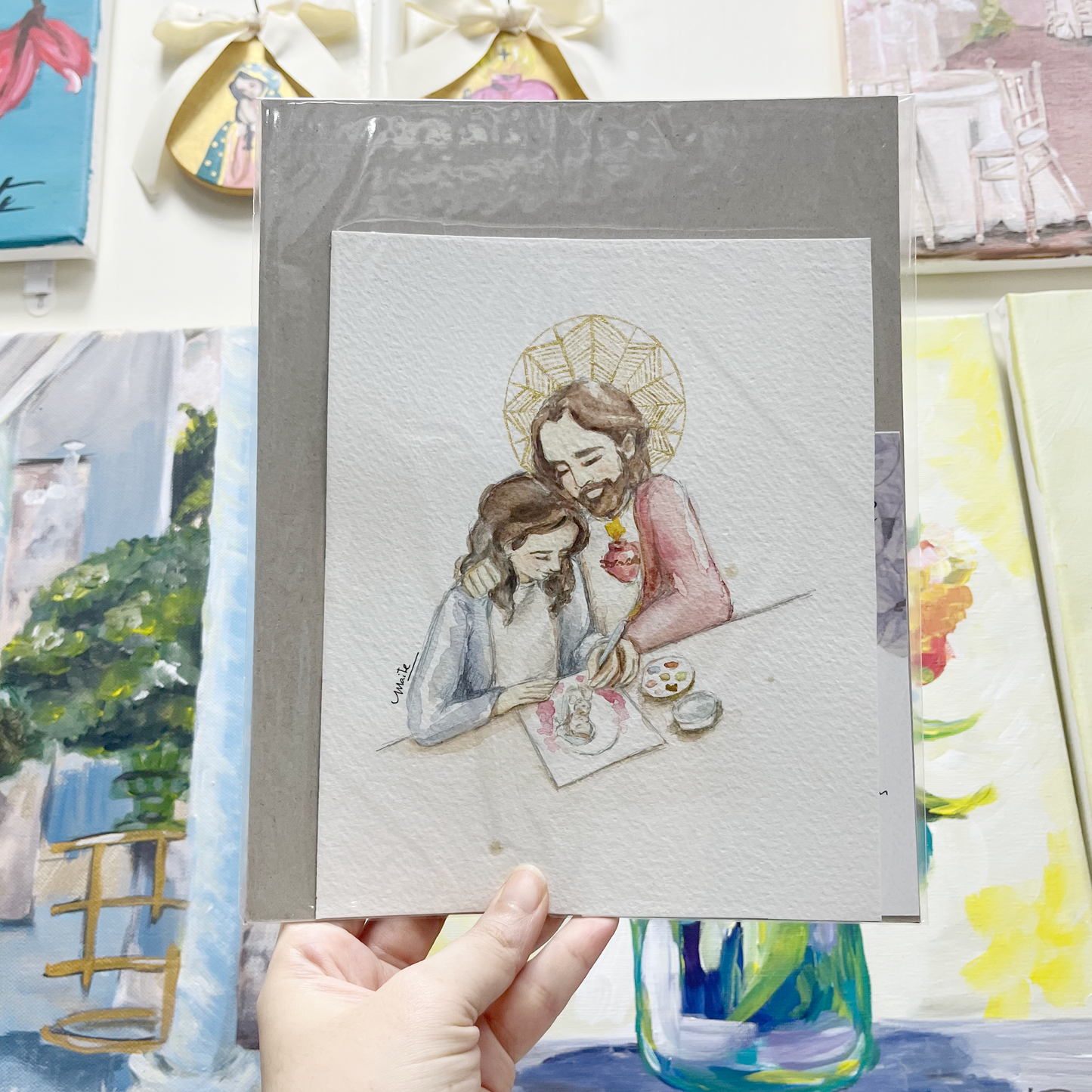 Herramienta del Amor de Dios - Acuarela Original