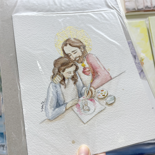 Herramienta del Amor de Dios - Acuarela Original