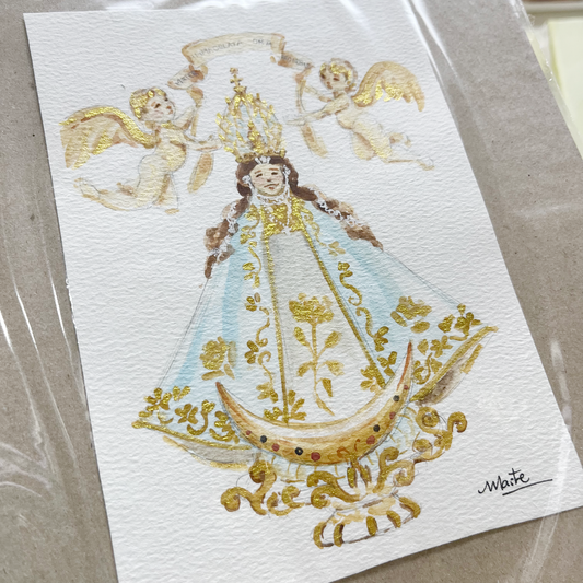 Nuestra Señora de San Juan de los Lagos - Acuarela Original