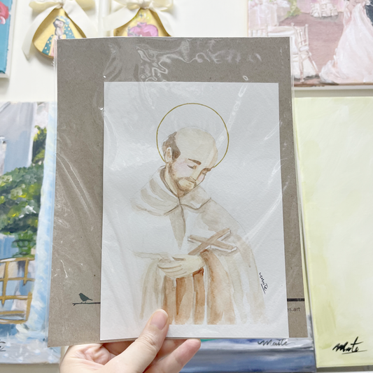 San Juan de la Cruz - Acuarela Original