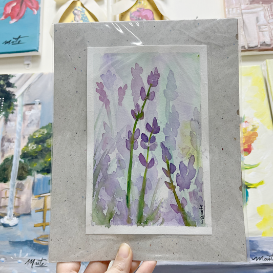 Lavandas - Acuarela Original