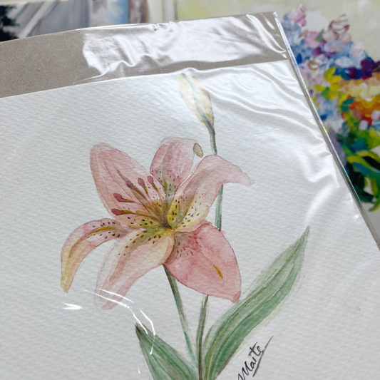 Lirio - Acuarela Original