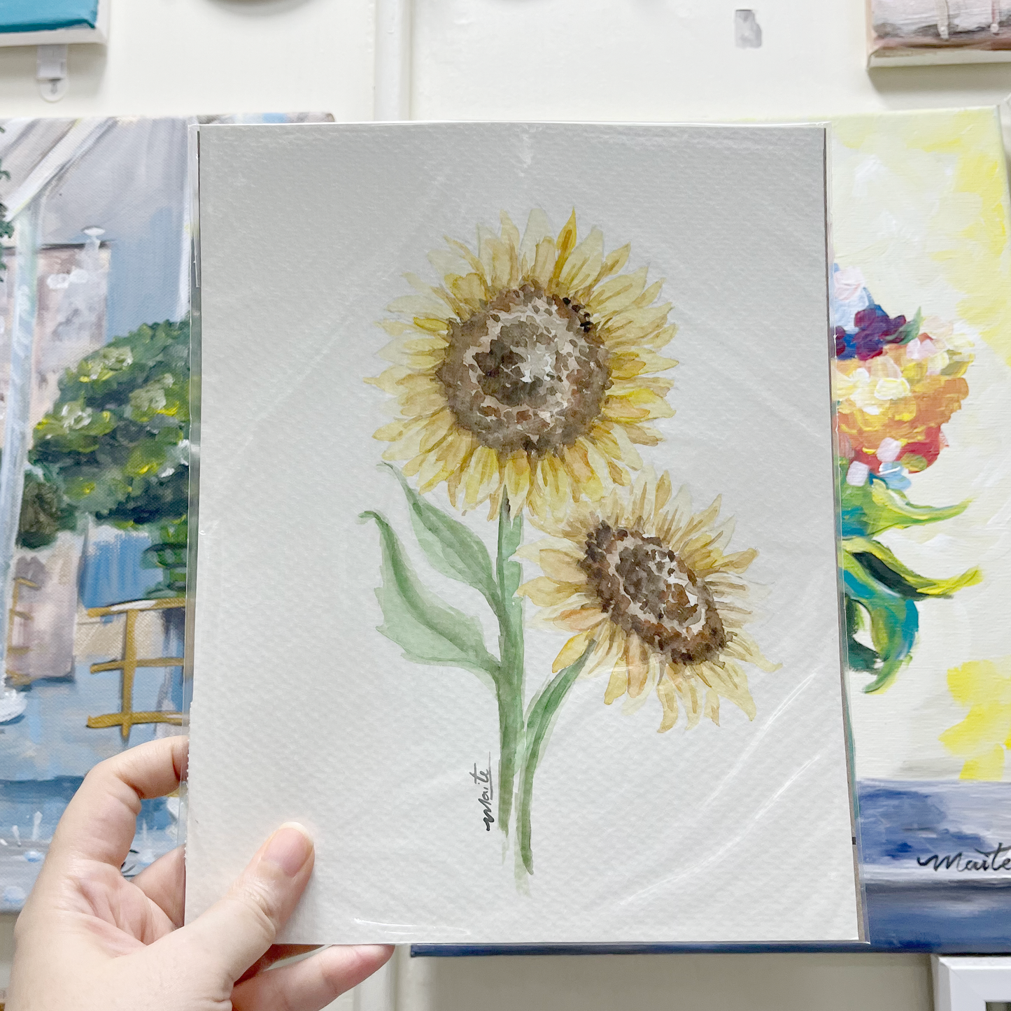 Girasoles - Acuarela Original