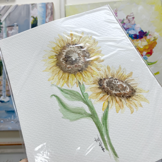 Girasoles - Acuarela Original