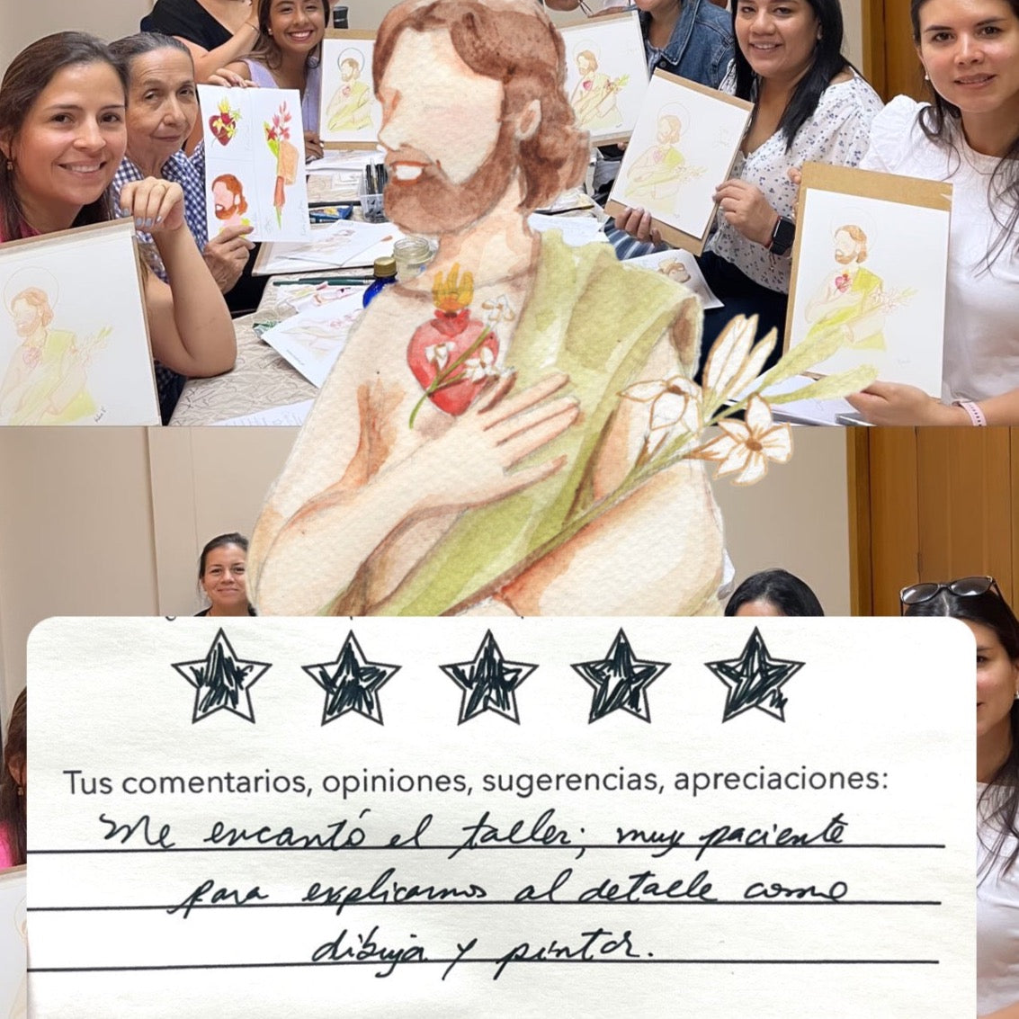 Taller de Acuarela para Principiantes - con Jesus de la Misericordia