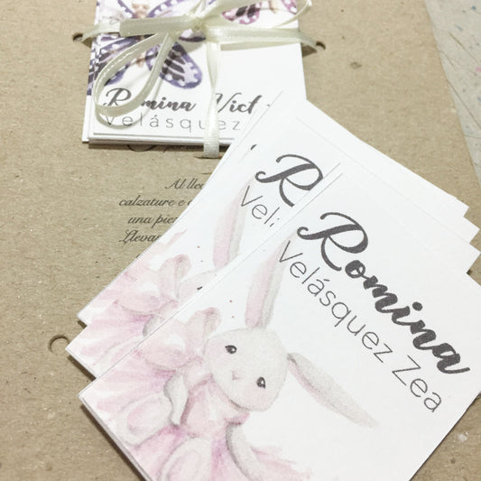 Bajo pedido - Tarjetas con Nombres - Pack de 12 +