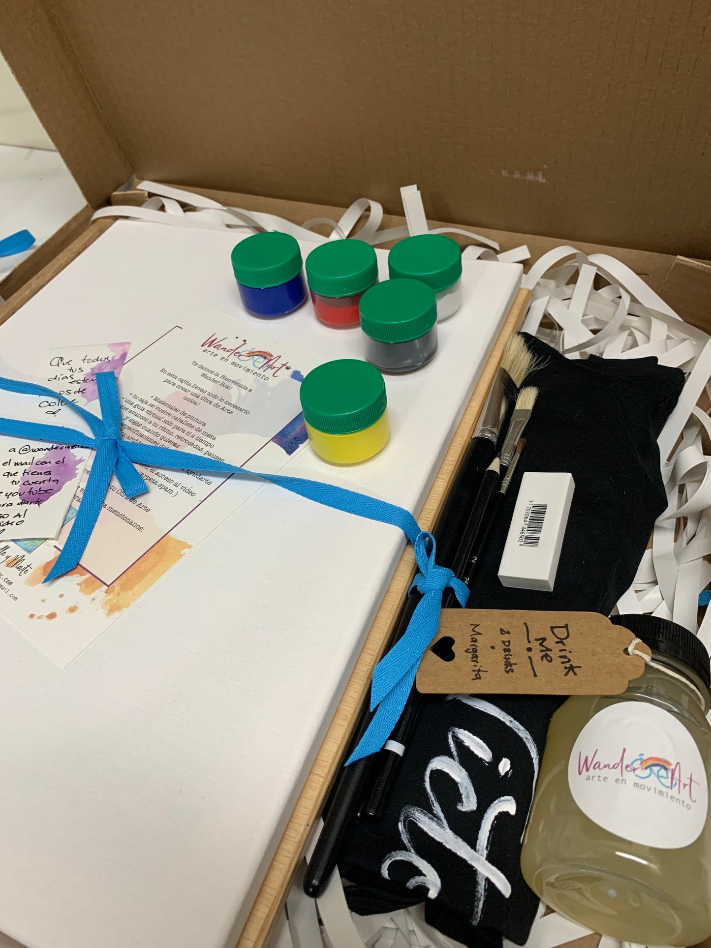 Pintemos Flores colgantes - WanderBox - Kit de materiales de Pintura
