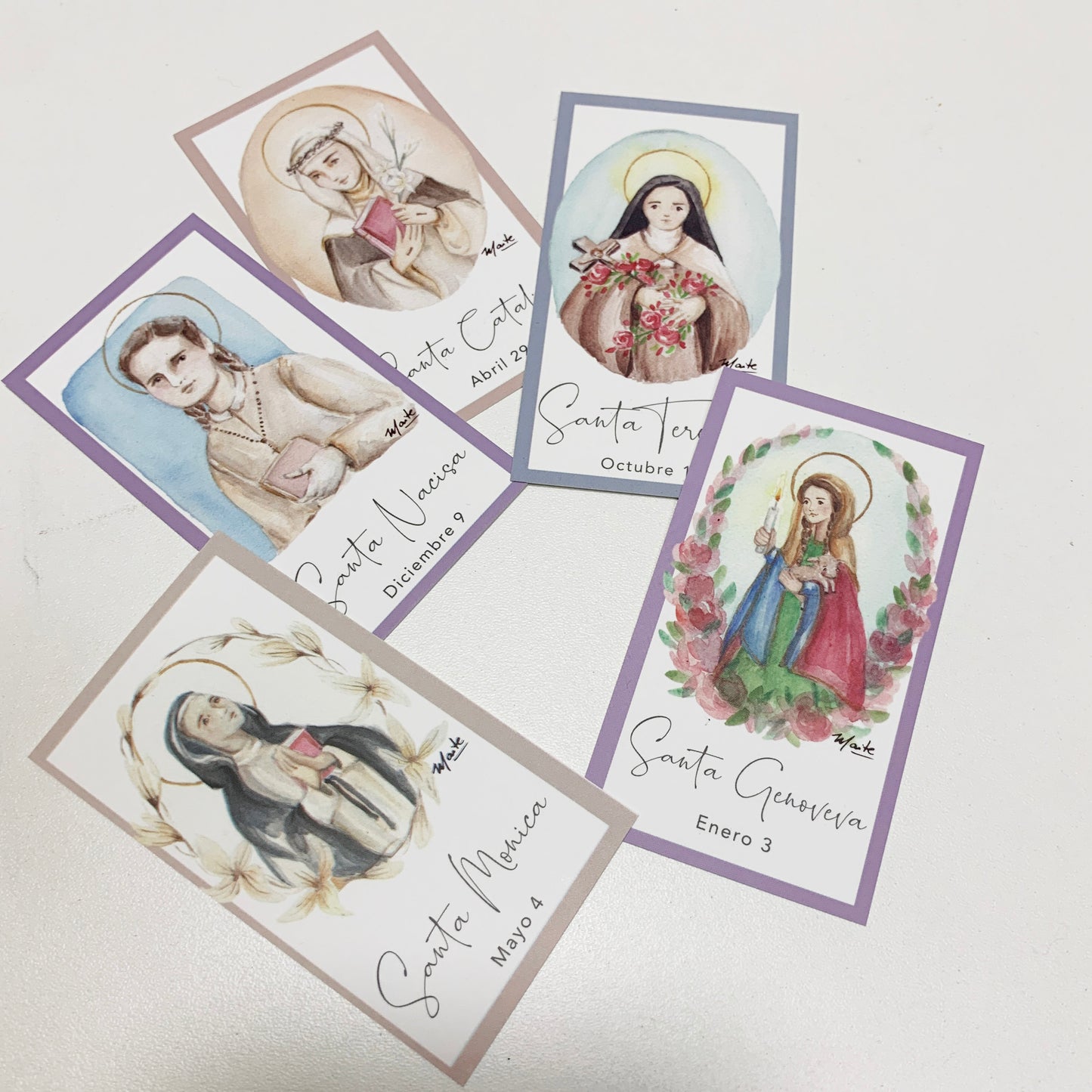 Bajo Pedido - Estampitas Personalizadas con Oración - Pack de 10+